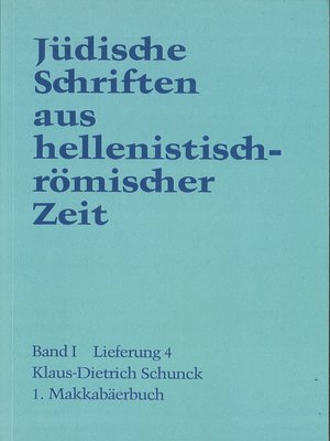 cover image of 1. Makkabäerbuch